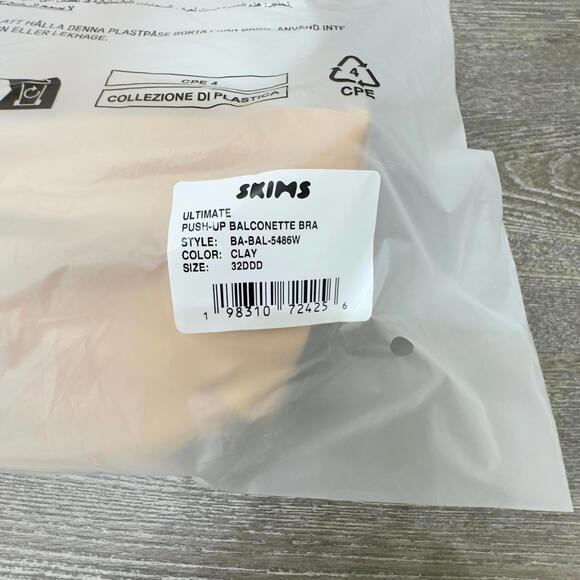 Skims Ultimate Push Up Balconette Clay Bra Women - Picture 6 of 7